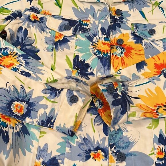 Patrick Christopher Multi Color Floral Design Jacket  Small - Picture 12 of 14